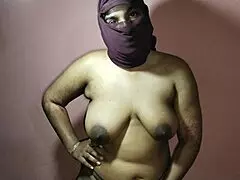 Stepmom gives back massage to stepson with big natural tits 😊