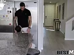 eva long shows up with fat tits in tight french maid costume