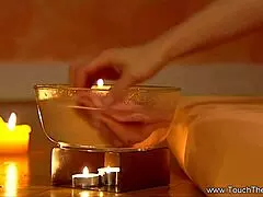 Watch This Brunette Milf Give A Sensual Massage With Blowjob And Handjob For Her Couple!