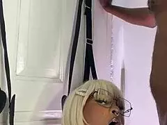 Mistress rides slave's face obediently