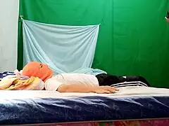 Latina milf invites for masked pajama fucking