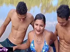 Feeling The Passion, Tigress Vip Takes Two Huge Cocks In Her Ass With Mia