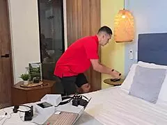 Stepson Discovers Me Masturbating With His Microphones - Monique Fuentes & Max Betancur