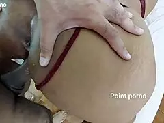 rabuda se fait défoncer en levrette par grosse bite noire de son mec