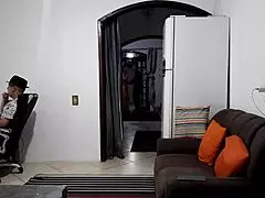 Mistress Humiliates Cheating Wife While Cuckold Works