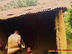 stepmother showed me her naked body and gets her juicy wet pussy deeply fucked after bush hunting job