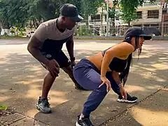 why did the trainer fuck the busty milf student with his big black cock?