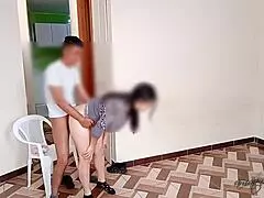 Latina landlord flaunts huge ass for free anal before husband catches