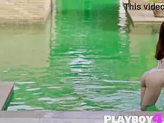 petite natural babe hilary c teasingly exposes her hot all-natural body after striptease