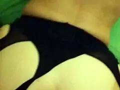 Blonde teacher in stockings