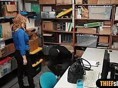 Busty MILF LP officer orders thief to satisfy her. With intense oral action!