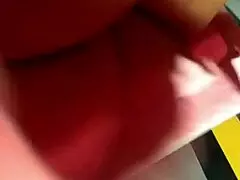 Angel Lima Teasingly Masturbates on Building Stairs