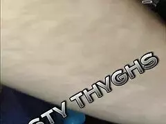 Fat Slut Mistythyghs Fucked With Huge Dildo Cunt Massage