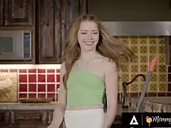 mommys girl - shocked milf cory chase disciplines stepbae myra moans for not wearing panties