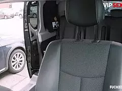 hot blondie lola taylor rides big cock on backseat in vip chat