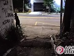 Tiffany And Mama Cum Hard On Strangers' Cocks In Alley Night Adventure