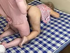 mature milf unexpectedly receives attention in her tight area