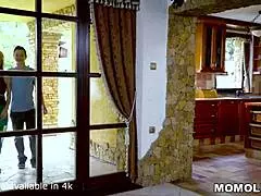 Horny blonde stunner milf nadya basinger fucking the young 18+ guy she was babysitting before!