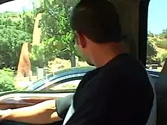 April Blossom takes her boyfriend's huge cock in her wet cunt