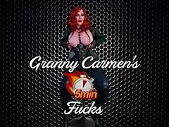 Watch granny peggy sue stroking, pegging, sucking, and fucking until she cums?