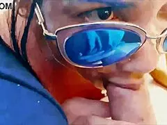 Hey, that app driver ride turned into a wild blowjob session on the beach! 😏