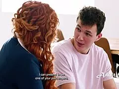 Lauren Phillips The Redhead Stepmom Emotionally Guides Stepson Into Mile High Club Ecstasy