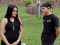 sexo al aire libre pareja de hermanastros cachondos tienen sexo duro en paseo-historia completa