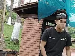 sexo al aire libre pareja de hermanastros cachondos tienen sexo duro en paseo-historia completa