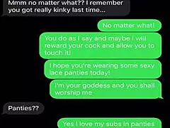 sexting to emasculate my sissy bitch 😈