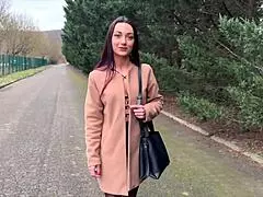 Angela says, I'm the queen of sex, then gets fucked by two stallions