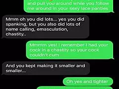 sexting to emasculate my sissy bitch 😈