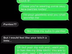 sexting to emasculate my sissy bitch 😈