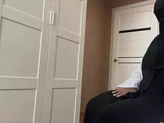 Arab milf jasmine lounges without panties in homemade solo masturbation