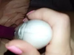 Fingering orgasm is shown in a conversational neutral tone, subtle and suggestive way