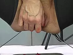 beautiful big pussy with strawberry close-up