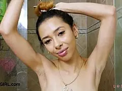 Sweet Asian Beauty Took A Shower