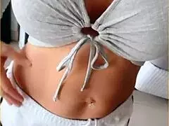 Wifey, An Amateur Housewife, Stuns In Her Perfect Tit Flashing Shirt, Flashing Her Big Tits