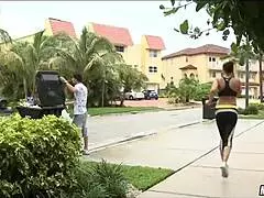 Boldly Spotted The Neighborhood Cougar Luring Young Men With Her Big Tits