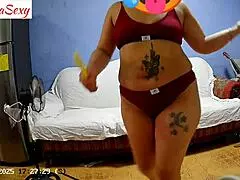 backstage before sex big ass model in sexy outfit getting ready for new production