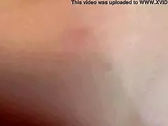 hot wife double cumshot in black