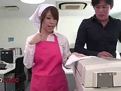 asian office lady chihiro akino manages her professional tasks efficiently at work