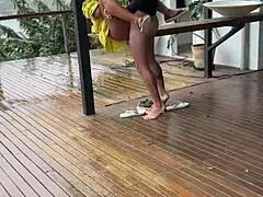 Homemade Content By Wifebucket - Shameless And Slutty Young Wife Getting Fucked On The Porch