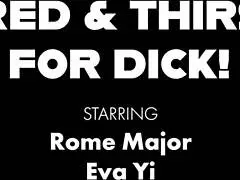 sexy eva yi hangs out with rome major in bedroom