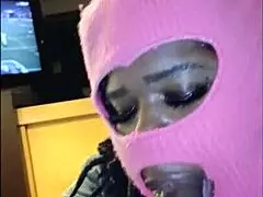 she blows bubbles with my cum after sucking my dick so good in deepthroat