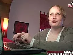 German housewife in casting for cheating with stranger man 😈