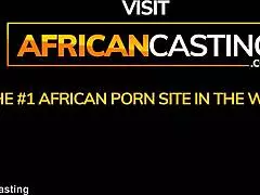 ebony amateur milf squirting during hardcore painal with deepthroat in africancasting