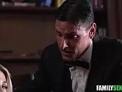 adam's step family enjoying a playful foursome gathering together.