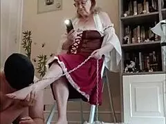 slave ebed dominated by mistress in outdoor bdsm