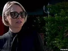 the gardener ties up and fucks the stepmom and the 18+ teen in the garden