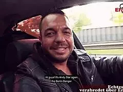 deutsche latina milf caught in public sex pickup in berlin park pov